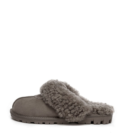 Australian Shepherd UGG Waffle Curly Slippers - AS2064-Slippers-PEROZ Accessories