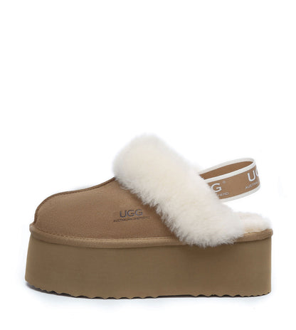 Australian Shepherd Muffin Plus Platform Slippers - AS2071-Slippers-PEROZ Accessories
