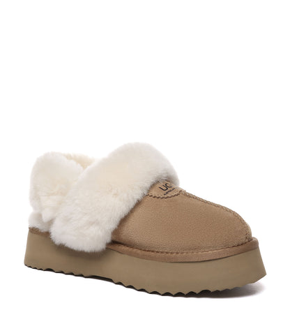 Australian Shepherd UGG Fulla platform Slippers - AS2078-Slippers-PEROZ Accessories