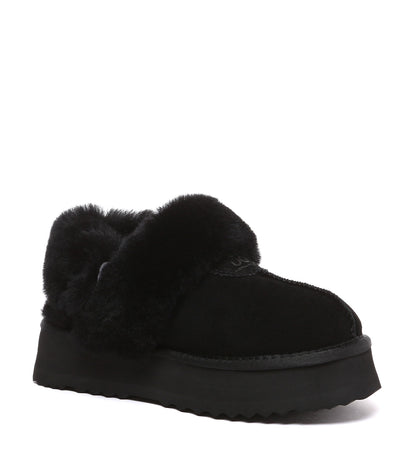 Australian Shepherd UGG Fulla platform Slippers - AS2078-Slippers-PEROZ Accessories