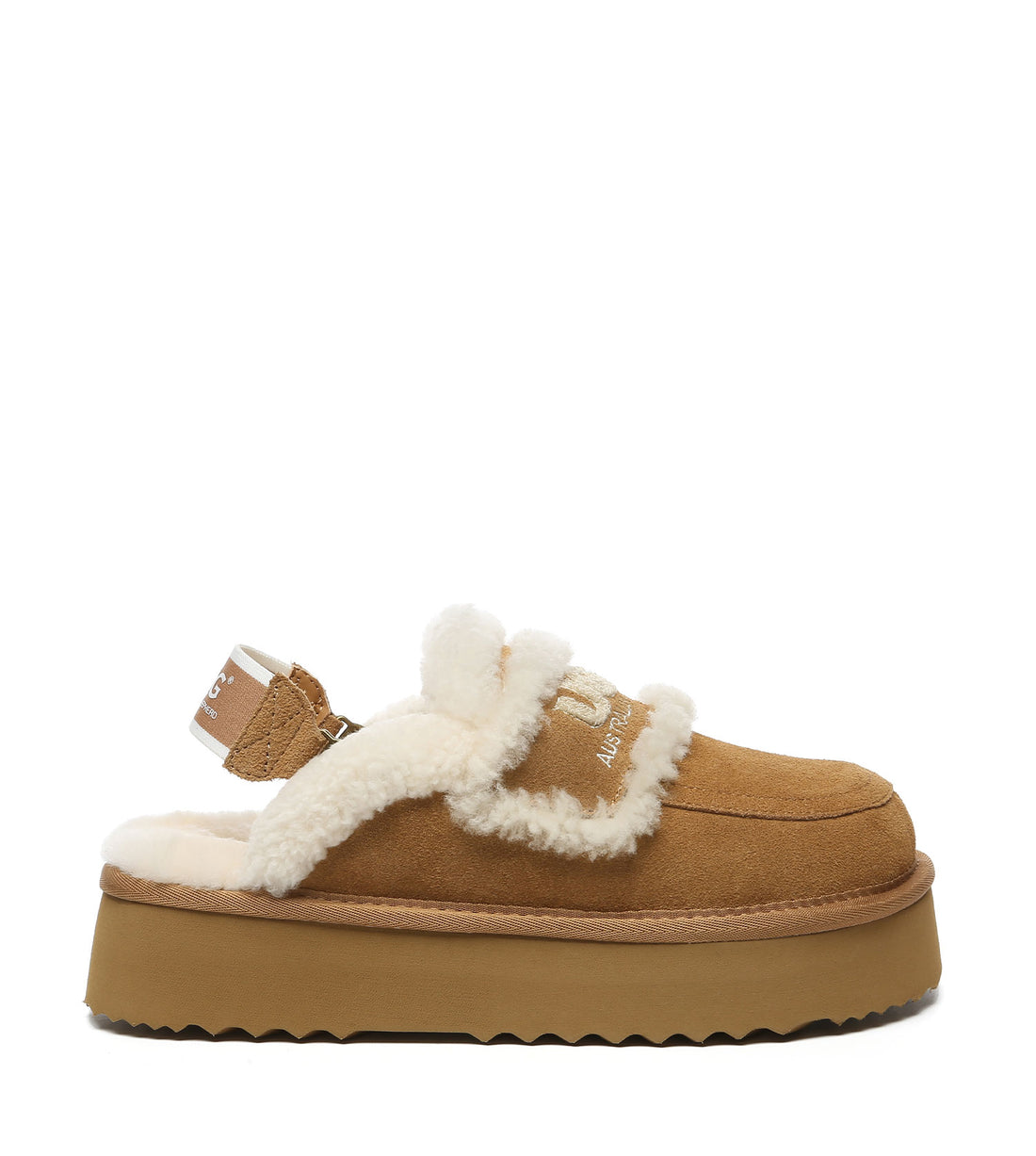 Australian Shepherd UGG Rilee Platform Slippers - AS2090-Slippers-PEROZ Accessories