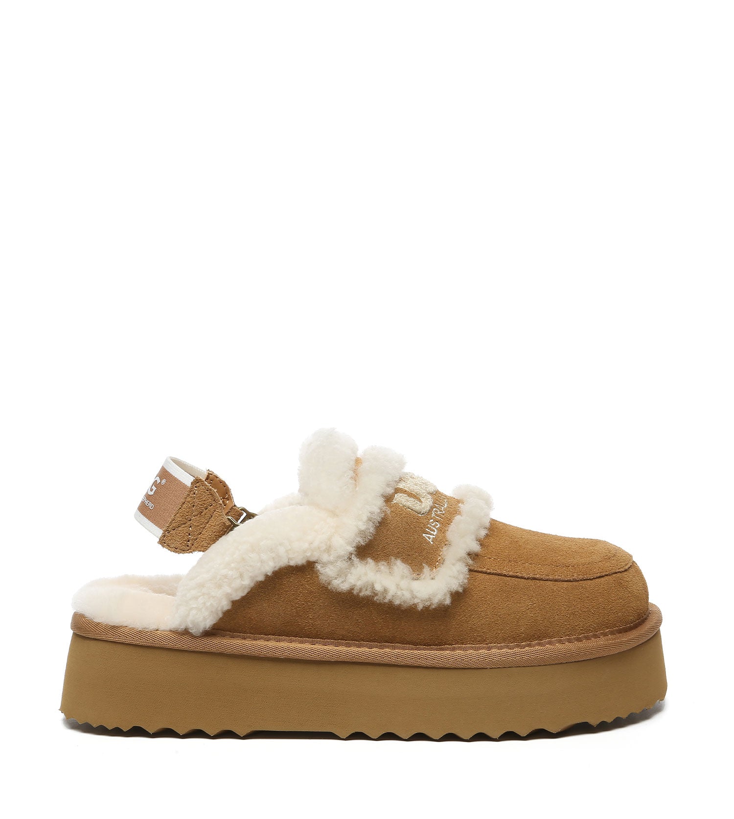 Australian Shepherd UGG Rilee Platform Slippers - AS2090-Slippers-PEROZ Accessories