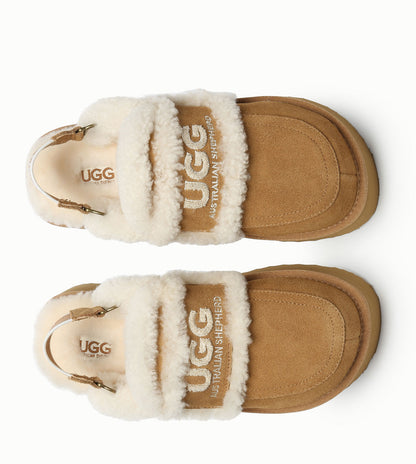 Australian Shepherd UGG Rilee Platform Slippers - AS2090-Slippers-PEROZ Accessories