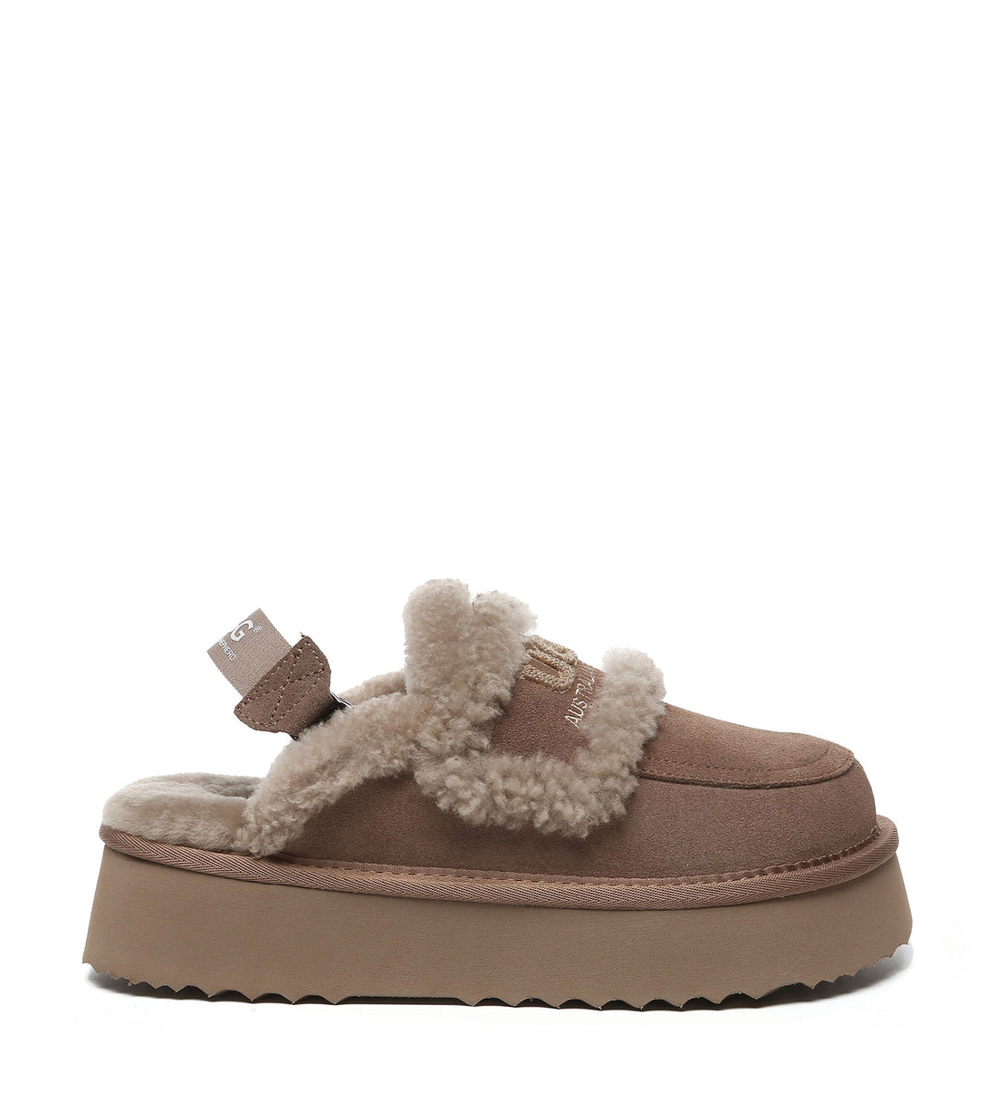 Australian Shepherd UGG Rilee Platform Slippers - AS2090-Slippers-PEROZ Accessories