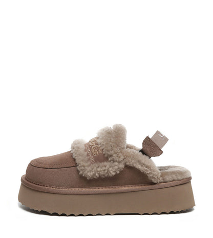 Australian Shepherd UGG Rilee Platform Slippers - AS2090-Slippers-PEROZ Accessories