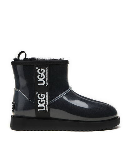 Australian Shepherd UGG Boots Clear Waterproof and Shearling Women Coated Classic-Boots-PEROZ Accessories