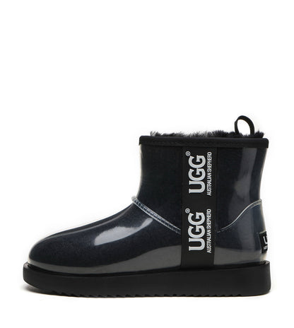 Australian Shepherd UGG Boots Clear Waterproof and Shearling Women Coated Classic-Boots-PEROZ Accessories