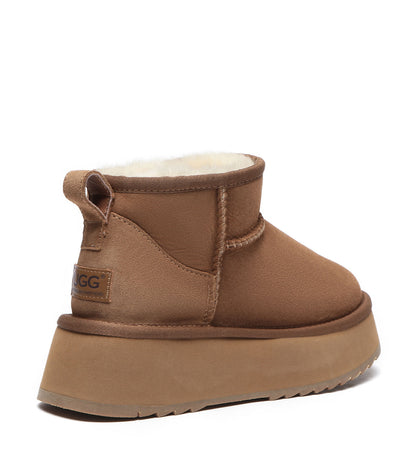 Australian Shepherd Ultra Mini Platform Unisex UGG Boots - AS3038-Boots-PEROZ Accessories