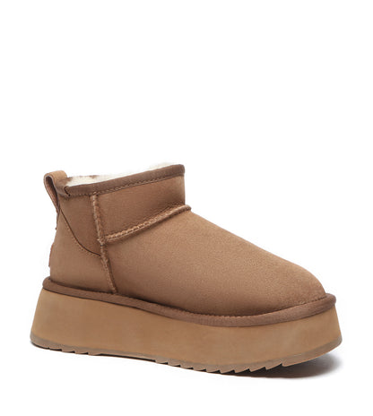 Australian Shepherd Ultra Mini Platform Unisex UGG Boots - AS3038-Boots-PEROZ Accessories