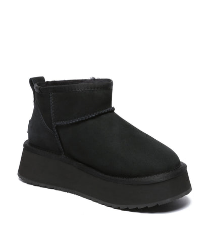 Australian Shepherd Ultra Mini Platform Unisex UGG Boots - AS3038-Boots-PEROZ Accessories