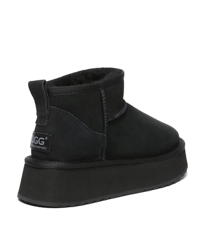 Australian Shepherd Ultra Mini Platform Unisex UGG Boots - AS3038-Boots-PEROZ Accessories
