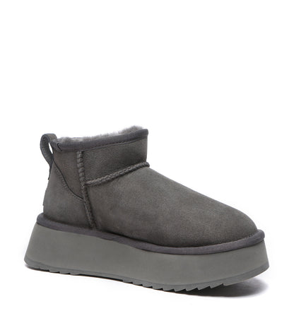 Australian Shepherd Ultra Mini Platform Unisex UGG Boots - AS3038-Boots-PEROZ Accessories