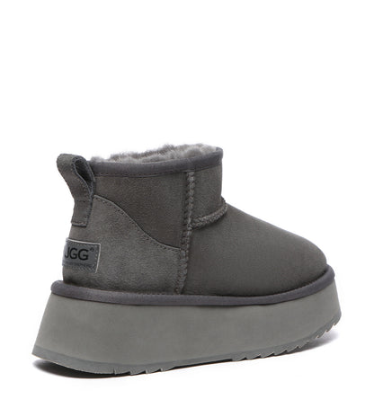Australian Shepherd Ultra Mini Platform Unisex UGG Boots - AS3038-Boots-PEROZ Accessories