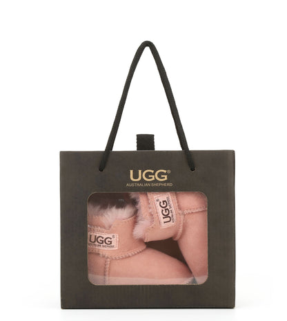 AUSTRALIAN SHEPHERD® Australian Sheepskin UGG Baby Bootie Gift Box Eliana-UGG Boots-PEROZ Accessories