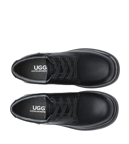 Australian Shepherd Senior Lace Up School Shoes - AS5019K-Loafers &amp; Moccasins-PEROZ Accessories