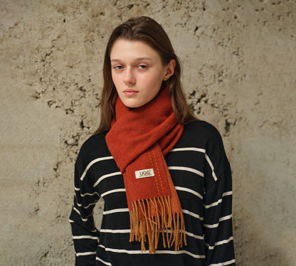 AUSTRALIAN SHEPHERD  100% Wool Plain Scarf Rasora