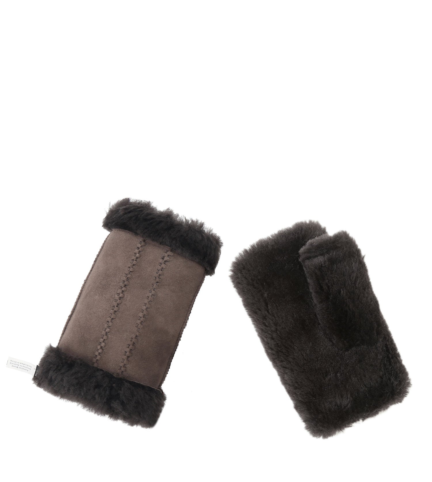Australian Shepherd UGG Fingerless Sheepskin Mittens - ASA011-Accessories-PEROZ Accessories