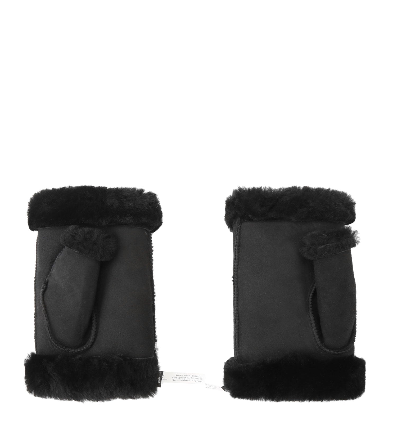 Australian Shepherd UGG Fingerless Sheepskin Mittens - ASA011-Accessories-PEROZ Accessories