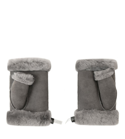 Australian Shepherd UGG Fingerless Sheepskin Mittens - ASA011-Accessories-PEROZ Accessories