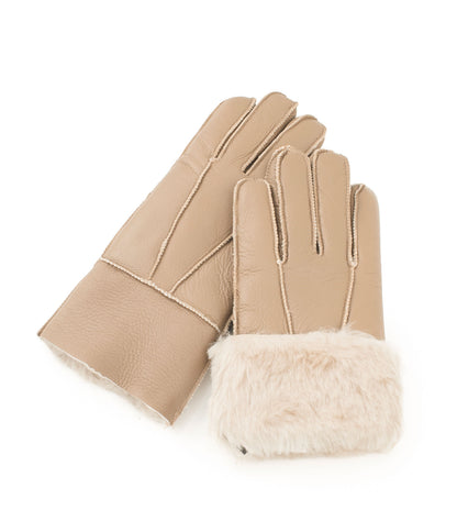 Australian Shepherd Leather Stitching Gloves - ASA014-Gloves-PEROZ Accessories