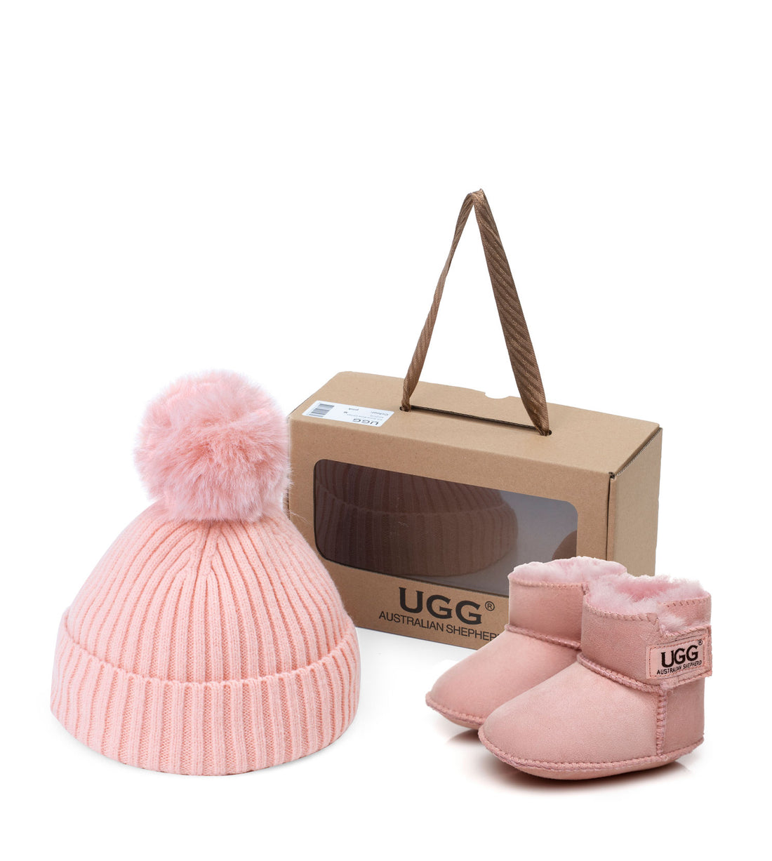 Australian Shepherd Kids Beanie Bootie UGG Boots - Gift Pack - ASZ016 | PEROZ Accessories