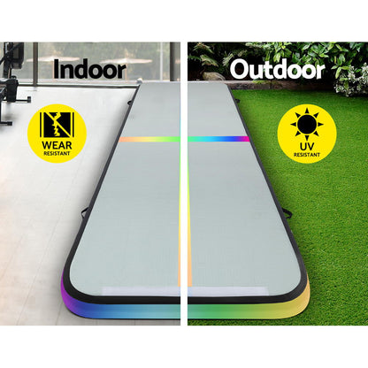 Everfit 4X1M Air Track Inflatable Tumbling Mat Gymnastics Yoga Mat-Sports &amp; Fitness &gt; Exercise, Gym &amp; Fitness &gt; Gymnastics-PEROZ Accessories