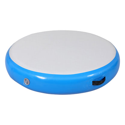 Everfit 1m Air Track Spot Inflatable Gymnastics Tumbling Mat Round Blue-Sports &amp; Fitness &gt; Exercise, Gym &amp; Fitness &gt; Gymnastics-PEROZ Accessories