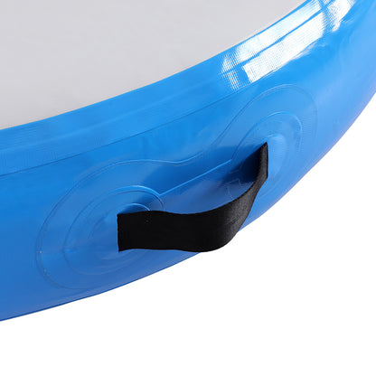 Everfit 1m Air Track Spot Inflatable Gymnastics Tumbling Mat Round Blue-Sports &amp; Fitness &gt; Exercise, Gym &amp; Fitness &gt; Gymnastics-PEROZ Accessories
