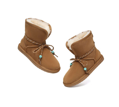 AUSTRALIAN SHEPHERD® 2-Way Style UGG Boots Women Sheepskin Wool Adjustable Strap Carlos-PEROZ Accessories