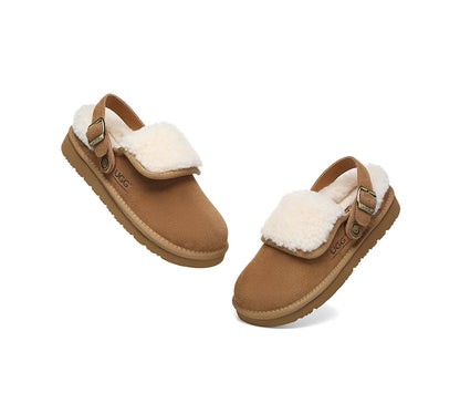 AUSTRALIAN SHEPHERD® 3-Way Style UGG Slippers Sheepskin Wool Adjustable Strap Slingback Tenley-PEROZ Accessories