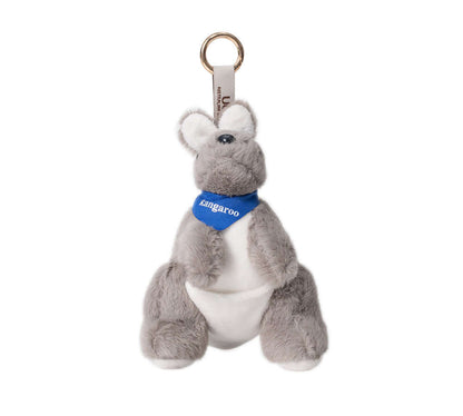 AUSTRALIAN SHEPHERD® Cute Scarfed Plush Kangaroo Keyrings-PEROZ Accessories