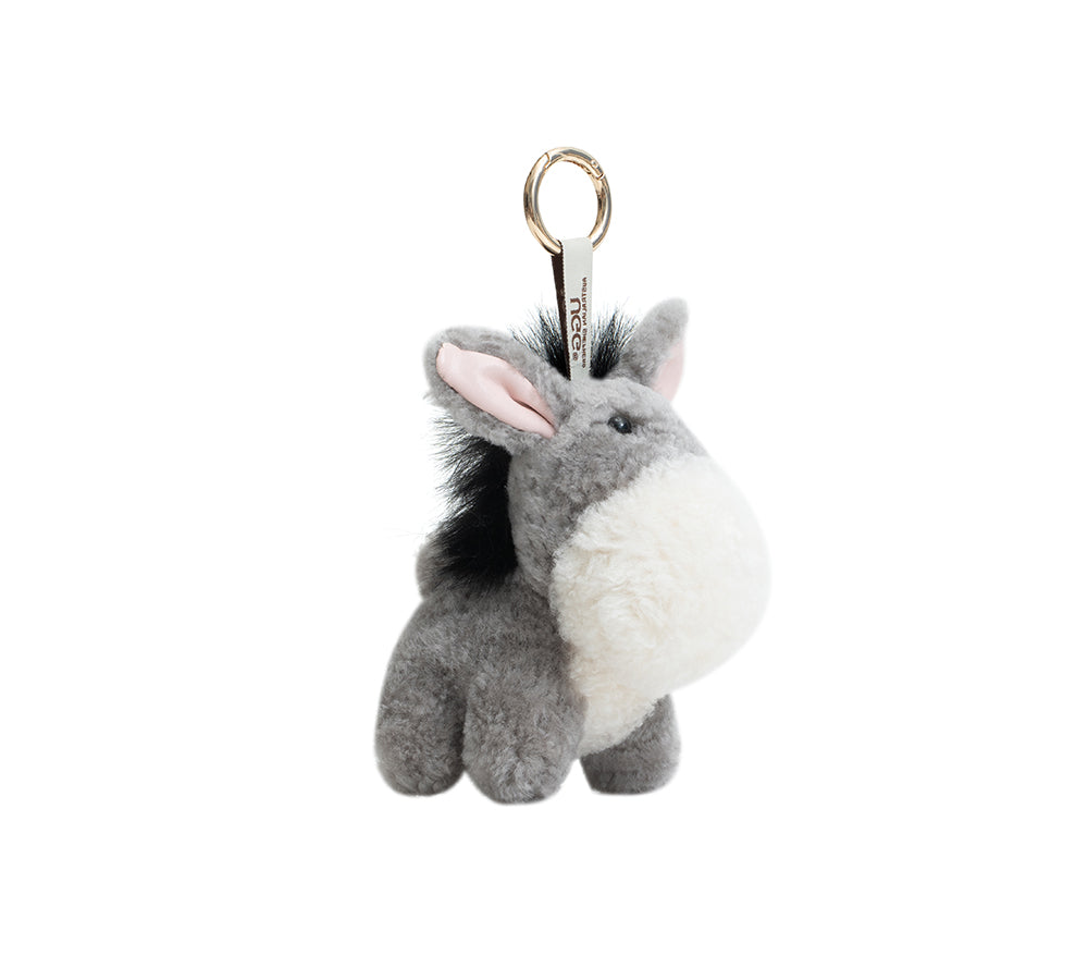 AUSTRALIAN SHEPHERD Fluffy Plush Donkey Companion Moofy Keyring-keyring-PEROZ Accessories