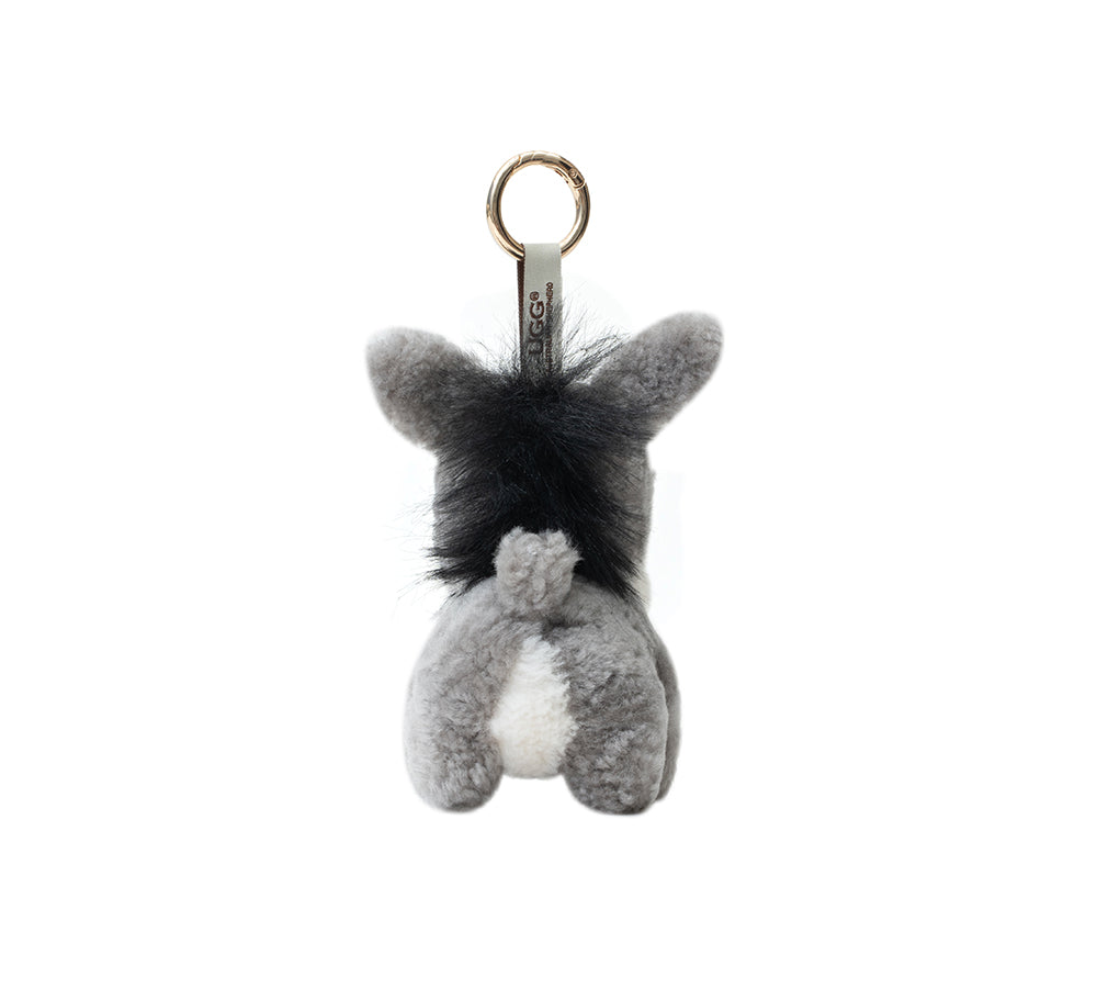 AUSTRALIAN SHEPHERD Fluffy Plush Donkey Companion Moofy Keyring-keyring-PEROZ Accessories