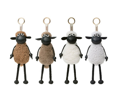AUSTRALIAN SHEPHERD® Fluffy Sheepskin Wool Sheep Keyrings-PEROZ Accessories