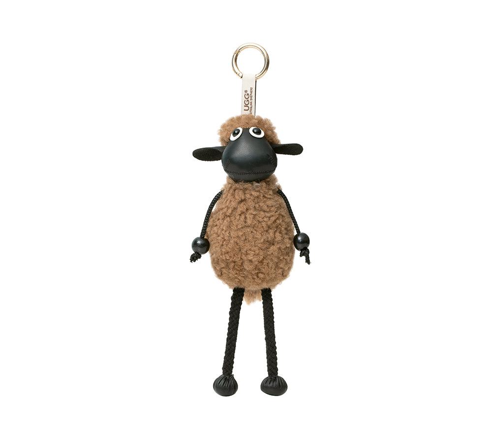 AUSTRALIAN SHEPHERD® Fluffy Sheepskin Wool Sheep Keyrings-PEROZ Accessories