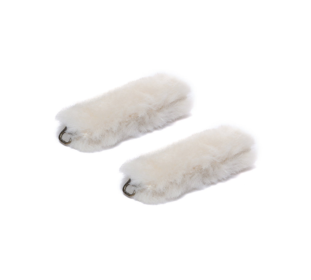 AUSTRALIAN SHEPHERD Slippers Removable Elastic Metal Connection Plush Shearling Strap-Shoes band-PEROZ Accessories