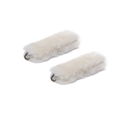 AUSTRALIAN SHEPHERD Slippers Removable Elastic Metal Connection Plush Shearling Strap-Shoes band-PEROZ Accessories