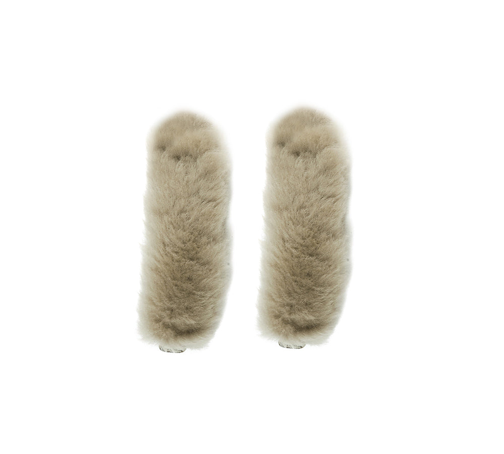 AUSTRALIAN SHEPHERD Slippers Removable Elastic Metal Connection Plush Shearling Strap-Shoes band-PEROZ Accessories