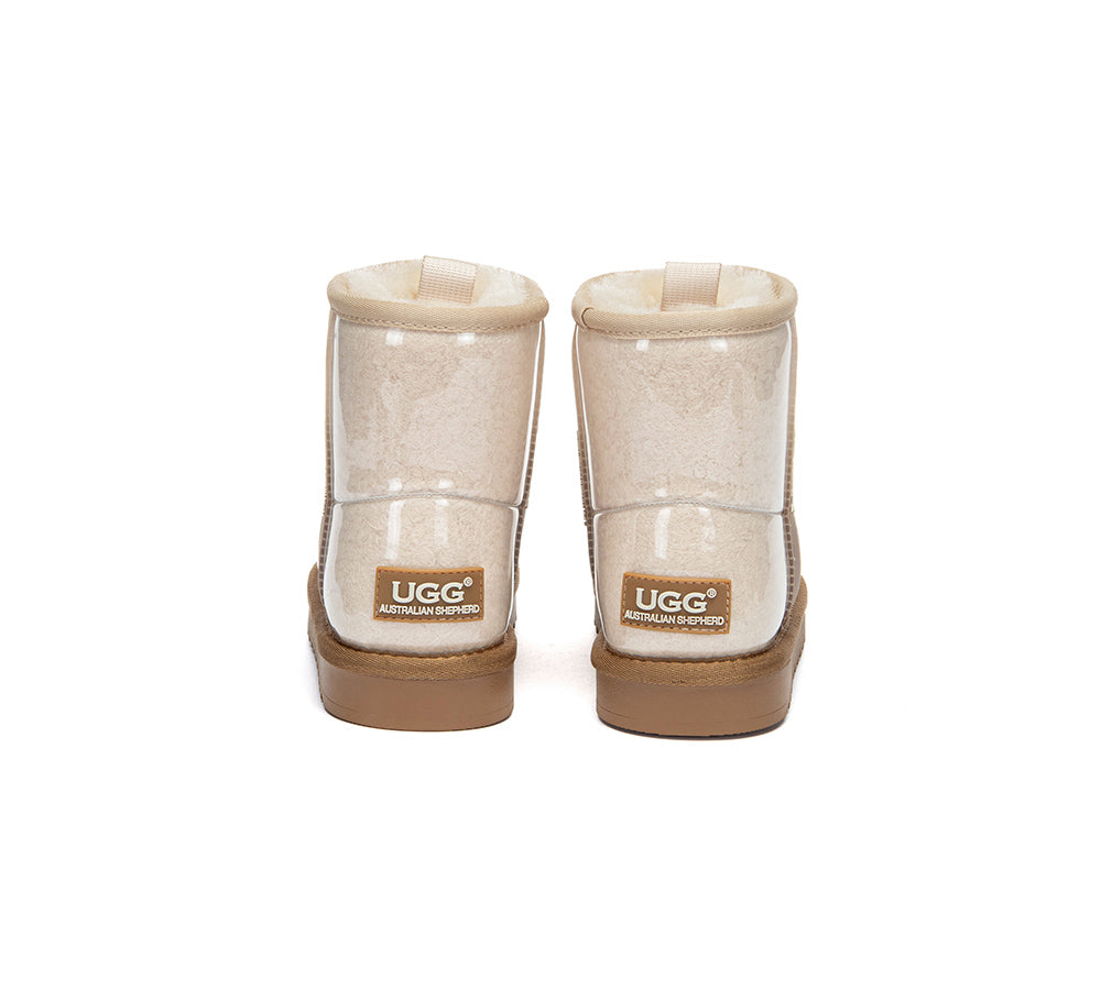 AUSTRALIAN SHEPHERD UGG Boots Kids Clear Waterproof Shearling Coated Neo-UGG Boots-PEROZ Accessories