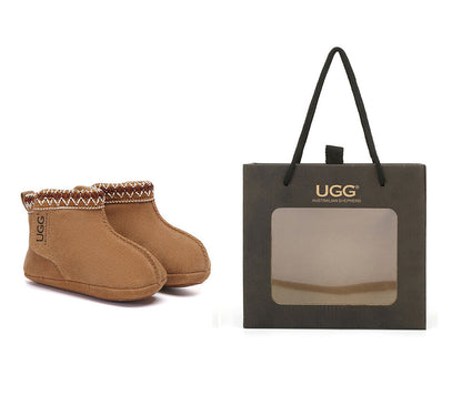 AUSTRALIAN SHEPHERD UGG Boots Kids Sheepskin Wool Gift Set Barney-UGG Boots-PEROZ Accessories