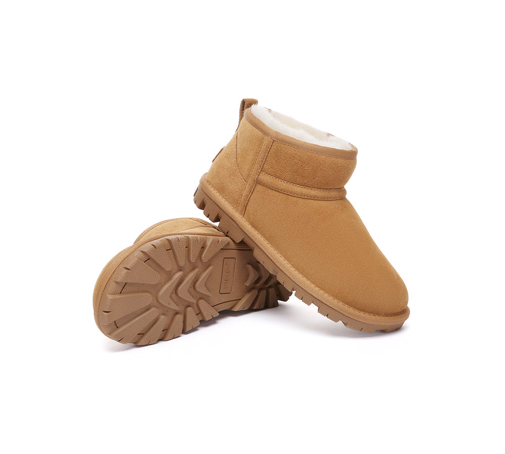 AUSTRALIAN SHEPHERD UGG Boots Sheepskin Wool Ankle Chorin-UGG Boots-PEROZ Accessories