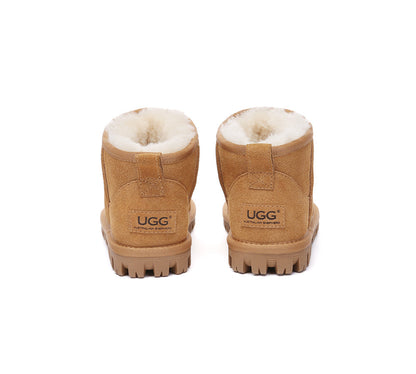 AUSTRALIAN SHEPHERD UGG Boots Sheepskin Wool Ankle Chorin-UGG Boots-PEROZ Accessories