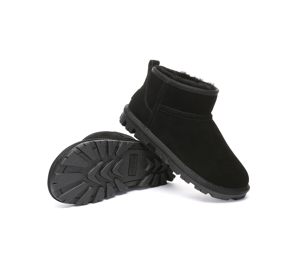 AUSTRALIAN SHEPHERD UGG Boots Sheepskin Wool Ankle Chorin-UGG Boots-PEROZ Accessories