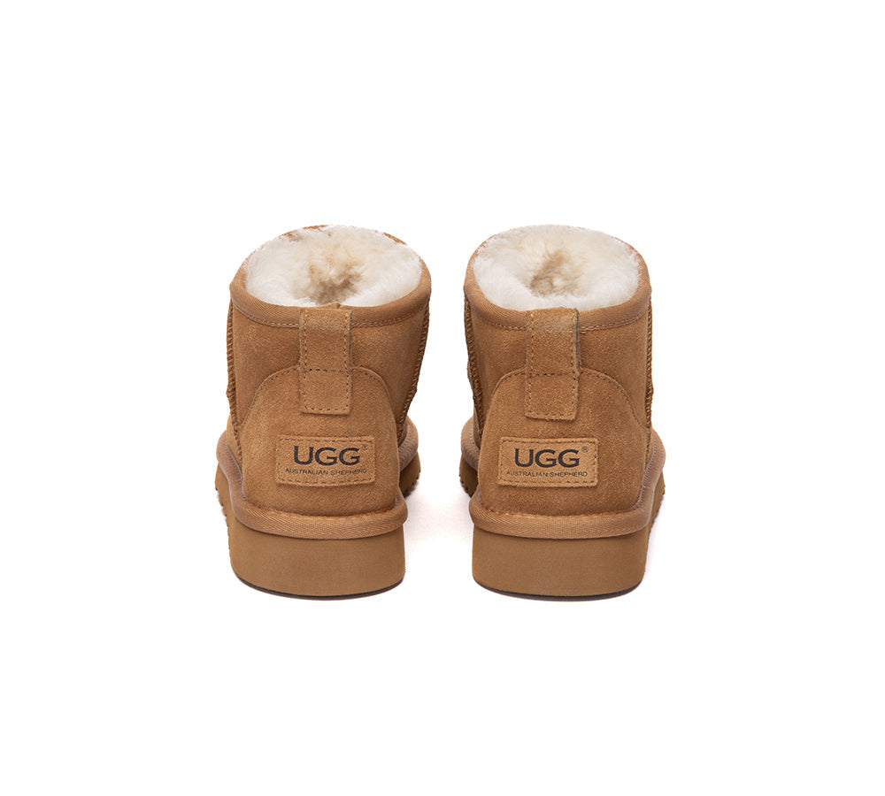 AUSTRALIAN SHEPHERD UGG Boots Sheepskin Wool Ankle Mini Helia-UGG Boots-PEROZ Accessories