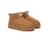 AUSTRALIAN SHEPHERD UGG Boots Sheepskin Wool Ankle Platform Helia-UGG Boots-PEROZ Accessories