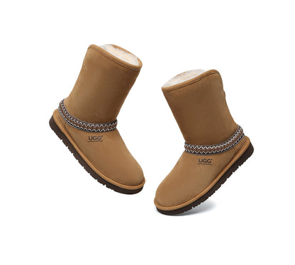 AUSTRALIAN SHEPHERD® UGG Boots Sheepskin Wool Knitted Isleen-PEROZ Accessories
