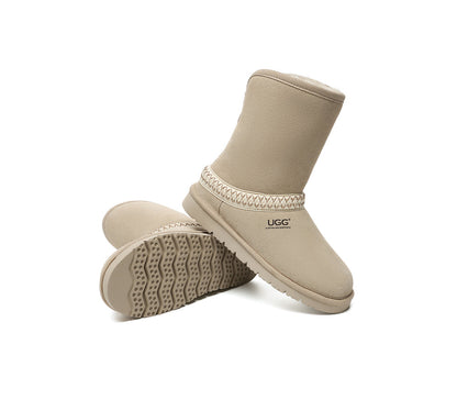 AUSTRALIAN SHEPHERD® UGG Boots Sheepskin Wool Knitted Isleen-PEROZ Accessories