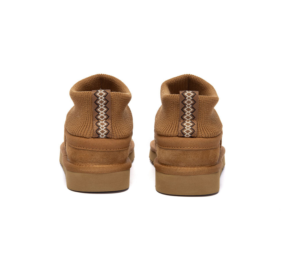 AUSTRALIAN SHEPHERD UGG Boots Sheepskin Wool Stretchy Ankle Margaret-UGG Boots-PEROZ Accessories