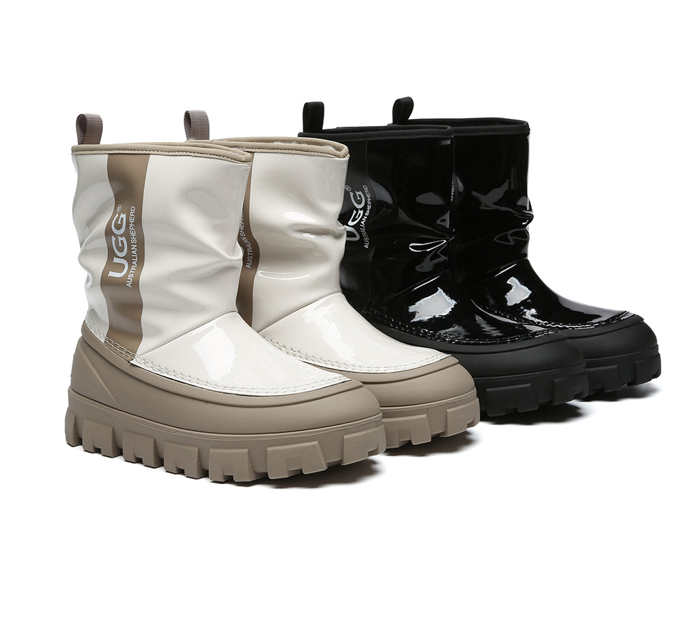 AUSTRALIAN SHEPHERD® UGG Boots Women Sheepskin Wool Waterproof Chunky Wren-PEROZ Accessories