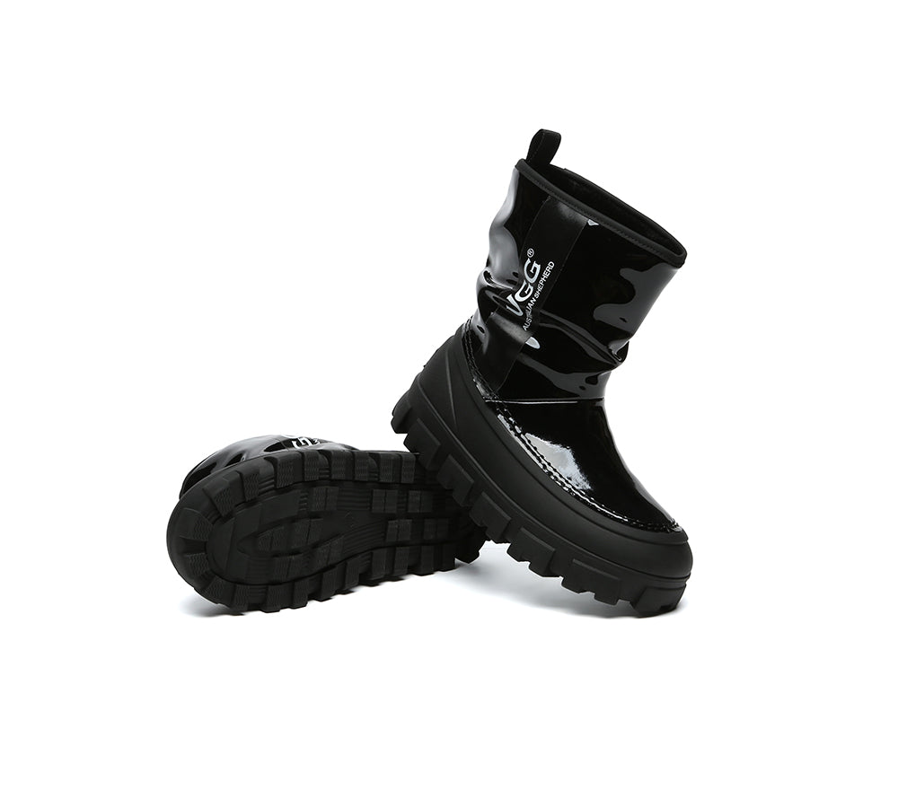 AUSTRALIAN SHEPHERD® UGG Boots Women Sheepskin Wool Waterproof Chunky Wren-PEROZ Accessories